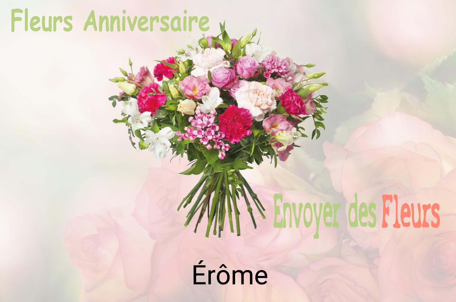 Bouquet de fleurs d’anniversaire livré à Érôme