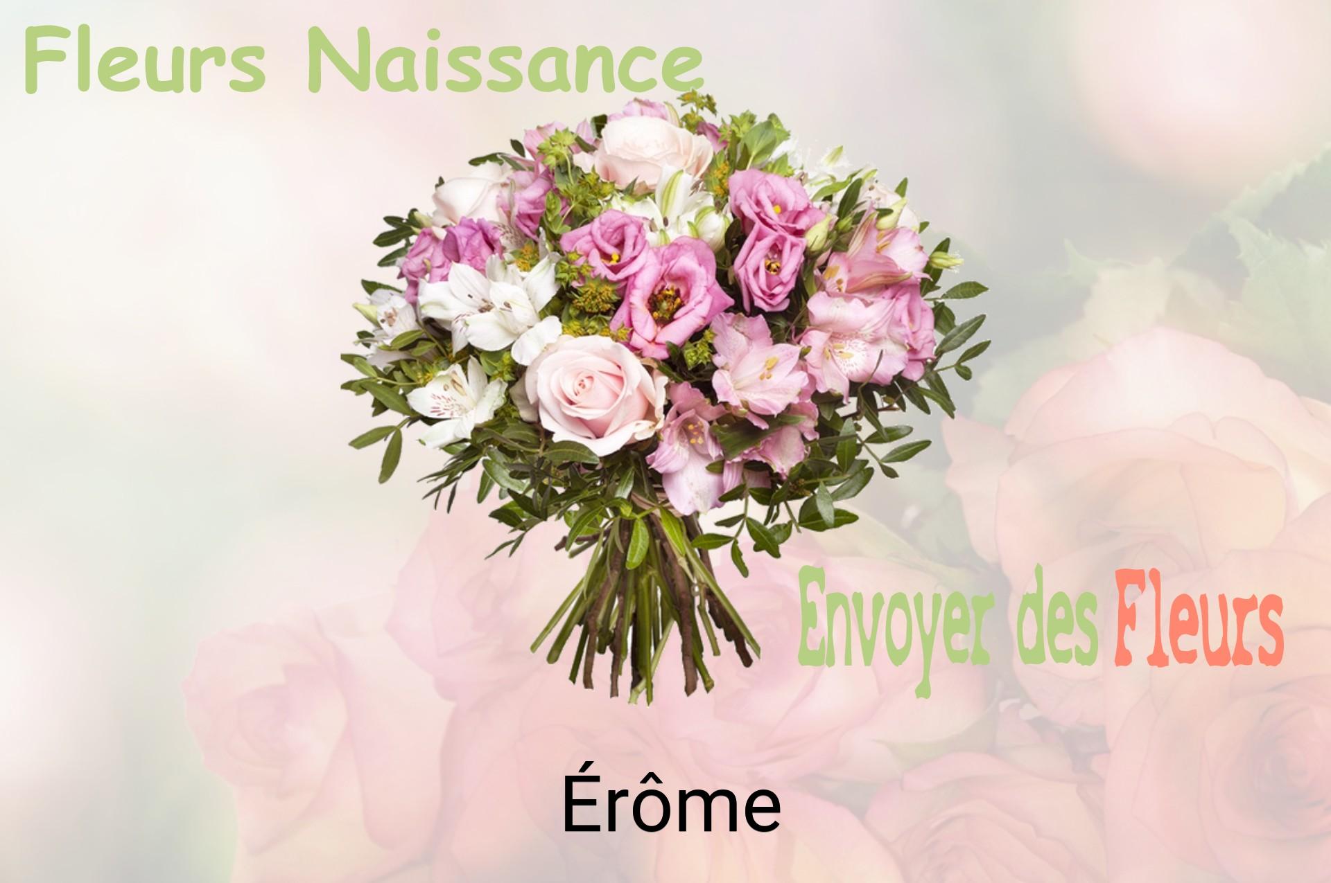 Bouquet de fleurs de naissance livré à Érôme
